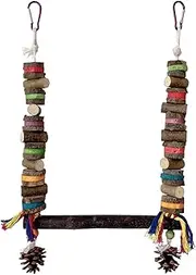 Parrot Swing,Cockatiel Chewing Perches Toy | Decorative Hangable Bird Cage Chewing Swing for Parrot Parakeet Cockatiel