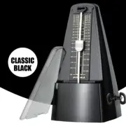 PTNOKA Traditional Wind Up Mechanical Metronome for Piano Guitar (Black)