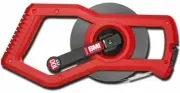 BMI TAPE MEASURE 50m Heavy Duty Open Reel, White Enamelled Steel Tape