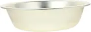Amosfun Thick Aluminum Basin Vegetables Dinnerware Vegetable Washing Container Round Daily Kitchen Rice Washing Sifter Rice Basin Fruit Washing Container Fruit Washing Basin Golden