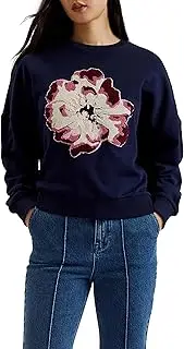 [TED BAKER] Women's Wmb-raynahh Graphic Floral Sweatshirt