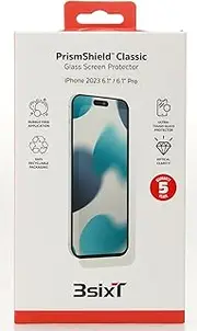 3sixT PrismShield Classic Screen Protector for iPhone 15 / 15 Pro