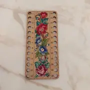 Thread Organizer Cross Stitch Embroidery Floss Handmade Wooden Holder Primitive