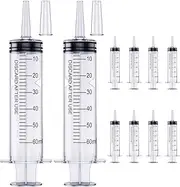 ZHIUGUZILLA Syringes 60 ml | Disposable Syringes | Food Syringe | Plastic Syringe | Medical Syringe | Plastic Syringe Pack of 10 [Not Medical Use]