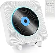 SHIWAKOTO Bluetooth CD Player, FM Radio CD Players with HiFi Speakers, Wall Mountable CD Player with Rack, Home CD Players Supports FM, USB Port, AUX in/Output, Portable Audio Music Player for Kids