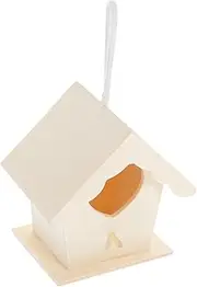 CIMAXIC Creative Wooden Bird Nest Decor Adorable Artificial Birdhouse Model for Home Gardening Decoration for Weddings Parties and Art Crafts