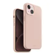 UNIQ Lino Hue Pink MagSafe Phone Silicone Dust Free Case For Apple iPhone 15