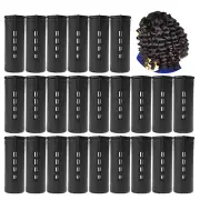 Jumbo Cold Wave Perm Rods Set (24 Pcs) for Women - Large Size Styling Rollers,,