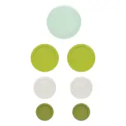 ​Pyrex (1) 7402-PC 6/7 Cup Sage Green Lid, (2) 7201-PC 4 Cup Edamame Green Lids