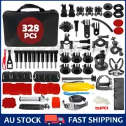 328 Go pro Accessories Set Kit for Gopro Hero10 9 8 7 6 Monopod Head Chest Strap