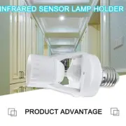 E27 Socket Converter With PIR Motion Sensor LED Lamp ■σ Intelligent Base E D1P2
