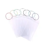 2/10PCS Cruise Ship Luggage Tags Holders Zip Pouch Keyring Steel Wire Cable