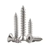 304 Stainless Steel Hex Socket Countersunk Flat Head Self Tapping Screws M2 - M6
