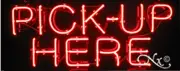 BRAND NEW "PICK-UP HERE" 32x13 REAL NEON SIGN w/CUSTOM OPTIONS 10281