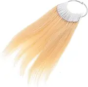PACKOVE 30Pcs Hair Color Testing Samples Kit Real Hair Strands for Dyeing Waxing Experiments for Hairdressers to Choose Shades Techniques Skin Friendly Hair Test Analysis