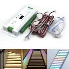 ES32 Stair Led Strip Light Motion Sensor Dimming Flexible Step Staircase Lamp