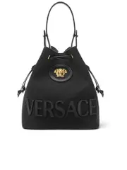 Versace Medusa Canvas Shoulder Bag