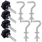 8 Pcs Hammock Hardware Kit Heavy Duty Hammock Stand Hook Replacement Thread H...