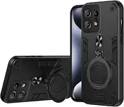 Back Case Cover Compatible with Motorola Moto Edge 50 Pro Case Shockproof Magnetic Kickstand Hard Cover Shockproof Dustproof Drop Proof Protective Cover Compatible with Motorola Moto Edge 50 Pro Prote