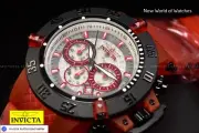Invicta 50mm Men's Subaqua Noma Anatomic Chronograph Orange Tone SS Watch