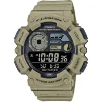 在飛比找Yahoo奇摩購物中心優惠-CASIO 卡西歐 釣魚模式 月相數位手錶 送禮推薦-土黃 