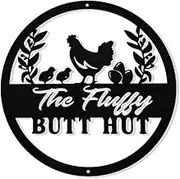 Chicken Coop Sign Rustic Farmhouse Sign Hen House Sign Metal Yard Art Decor for Home Farm Chicken Coop Farmhouse