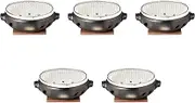 Set of 5, Black No. 9 Handled Ise Stove (With Wire Mesh and Board) [12.6 x 10.8 x 4.3 inches (32 x 27.5 x 11 cm) | Folk Art Stove, Banko Ware, Direct Fire, Setomonohonpo