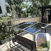 2mm Polycarbonate Sheet,polycarbonate greenhouse panels,Roofing Transparent Insulation Daylighting Panels,strong and not easily deformed,for Greenhouse Sheds Roofs,Carports.(Brown,2.62 x 6.6ft)
