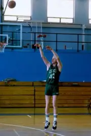 Larry Bird Boston Celtics during practice circa 1986 at the Boston- Old Photo 1