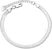 Fancy Link Chain Bracelet. Sterling Silver Bracelet For Women,Ladies 925 Sterling Silver Bracelet Exquisite Hand Silver Snake Chain Bracelet Fashion Bracelet