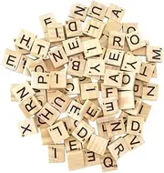 1000PCS Scrabble Letters for Crafts - DIY Wood Gift Decoration - Making Alphabet Coasters and Scrabble Crossword Game Wood Letter Tiles/Wooden Scrabble Tiles A-Z Capital Letters for Crafts, Pendants,