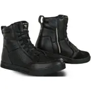 Blake Perforated Black Motorcycle Shoes