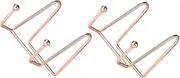BCOATH 2pcs Rose Gold Memo Holders Iron Table Name Display Stands for Photos Notes and Postcards Stylish Desktop Clips for Easy Access and Organization