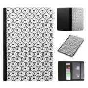 PASSPORT ITINERARY ORGANIZER|GEOMETRY ROUND SEAMLESS PATTERN