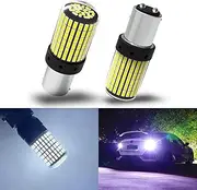 Yifengshun 1157 LED Bulbs White, Backup Reverse Light Super Bright 3000 Lumens Error Free Canbus, BAY15D 7528 2057 2357 Automotive Led Tail Light Bulbs for Car Truck RV Trailer 144SMD (2PCS)