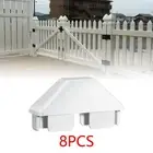 8x Picket Fence Caps Protective Decorative Picket Caps for Garden Fencing