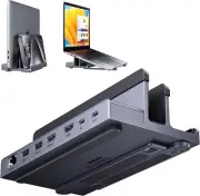 Laptop Docking Station Stand Dual 4K Monitor, QUUGE Dual HDMI Docking Station