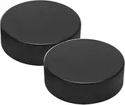 Gigicial Hockey Training Equipment, 2 Pack Sport Rubber Ice Hockey Pucks Mini Indoor Knee Hockey Pucks, Outdoor Sports Hockey Supplies for Kids Adults