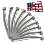 USA! 10 Dental NSK Style LED E-generator Handpiece Turbine 4 Holes Triple Spray