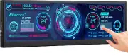 12.6 Inch Mini Touch Screen Monitor Secondary Screen FHD IPS Stretched Bar LCD D
