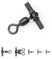 BLUEWING 3-Way Fishing Swivels Fishing Tackle with Rolling Barrel US Seller