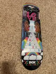 Signed Stevie Williams DGK Love Rainbow Skateboard Deck Dirty Ghetto Kids Nice!