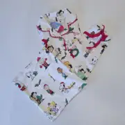 Peter Alexander Kids Christmas Peanuts Snoopy Shorie Pj Pyjama Set Size 6 NWT