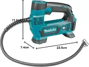 Makita MP100DZ 12V Max Li-ion Cordless Tyre Inflator Pump, Backlight Skin Only