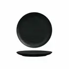 6x Coupe Plate 210mm Black Matte Luzerne Linen Commercial Cafe Dining Crockery