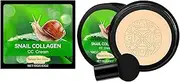 Cushion Foundation,Lightweight Concealer Makeup - Brightening Waterproof Air Cushion CC Cream Oil-Control for Quick Makeup