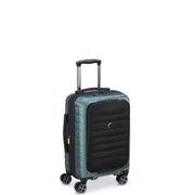 Delsey Paris Shadow 5.0 Front Loader 55cm EXP Cabin Suitcase Green