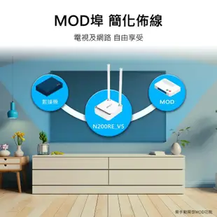 TOTOLINK 租屋小坪數WIFI上網第一首選 N200RE_V5 WiFi分享器 原廠三年保固