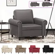 Sofa Upholstered Lounge Sofa Couch for Living Room Faux Leather vidaXL