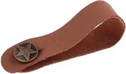 Leather Strap Hook Neck Strap Button for Acoustic Classical Guitar Black